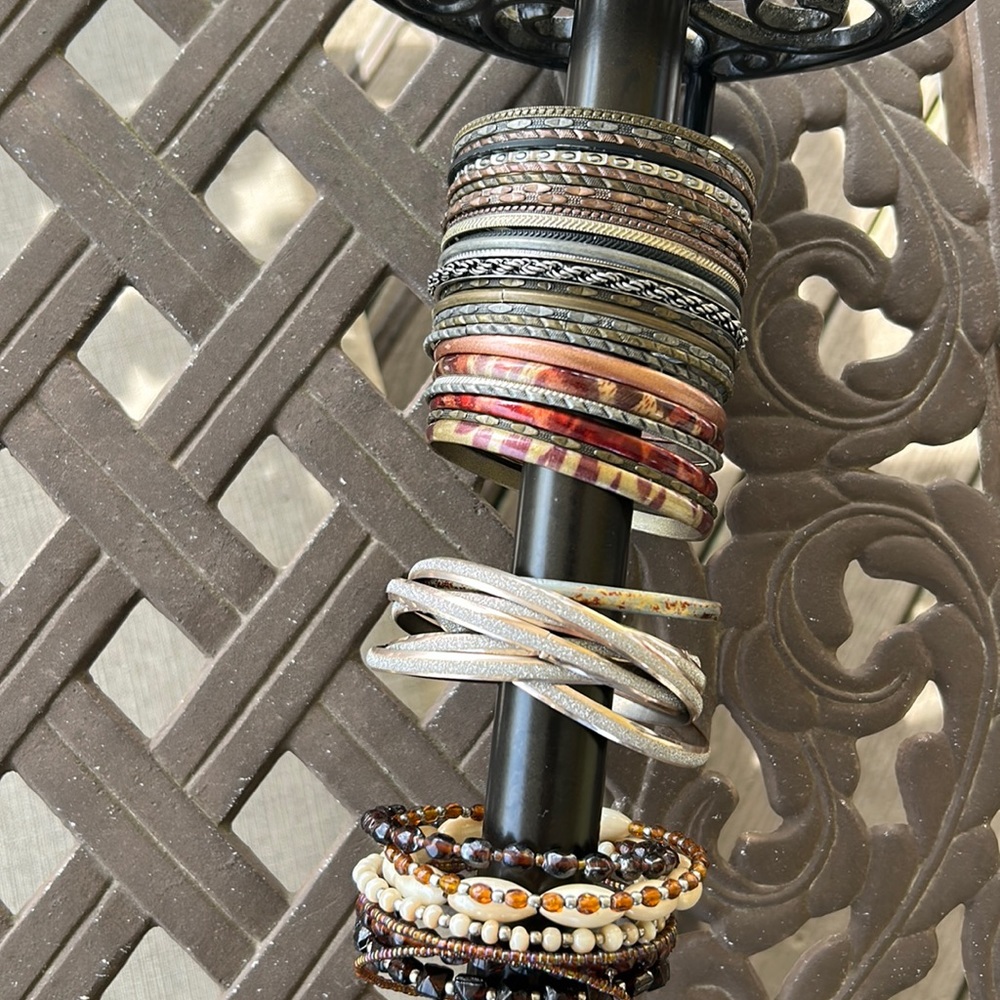 ARRAY OF BRACELETS!! Boho style , beads, crystal etc